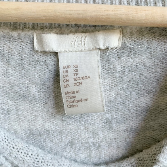 2 for $25 - H&M Grey Knit Sweater - Picture 3 of 4